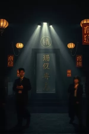 《织云记》竖版海报，云层之上悬着的一架老式织机