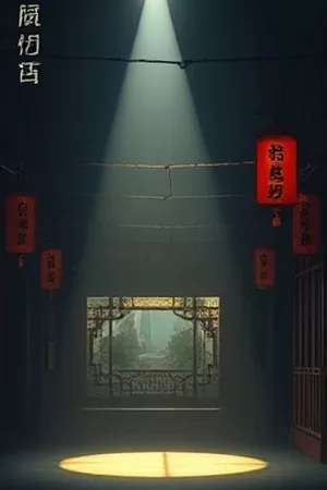 《盐田月》竖版海报，月下的盐田泛着银白反光