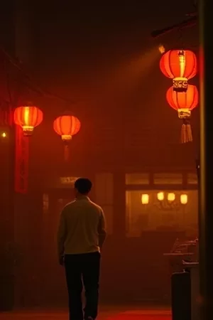 《第七码头的信》竖版海报，泛黄信封压在木质栈桥上
